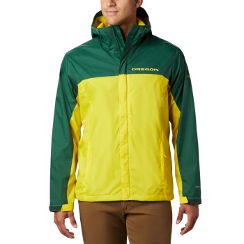 Columbia Collegiate Glennaker Storm - Oregon, Chamarras Amarillos Para Hombre | 271806-EQA